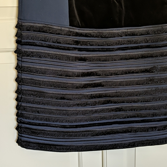 Rag & Bone "Gray" Ribbed-Skirt Party Dress dark navy size 2 - Picture 5 of 11